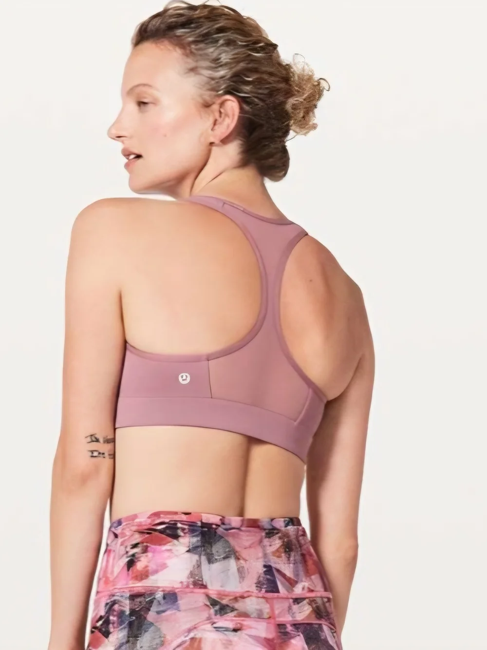 lululemon athletica Wireless V-Neck Sports Bra - Mauve